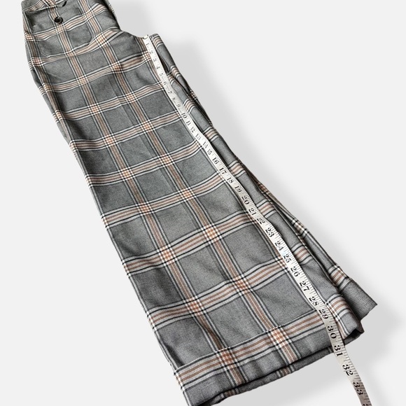 Melissa Paige Academia Plaid Wide Leg Pants Size Small - Picture 12 of 13